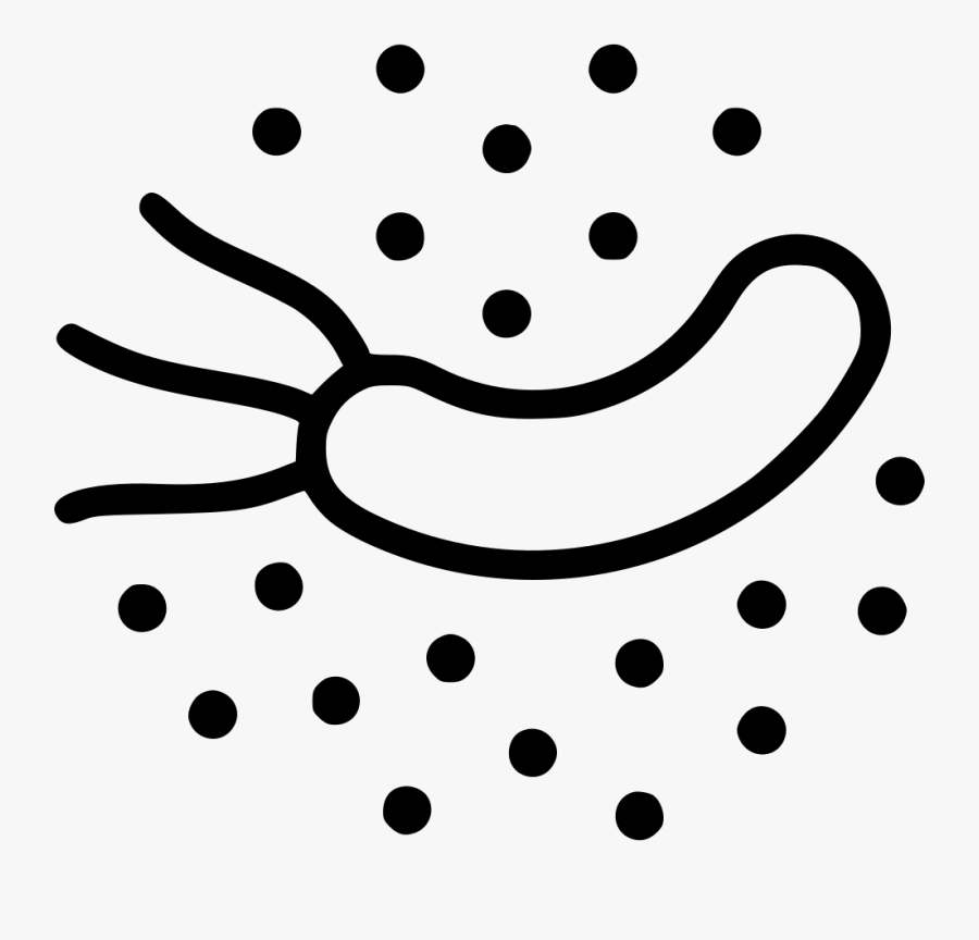 Bacteria Clipart Svg - Bacteria Clipart Black And White, Transparent Clipart
