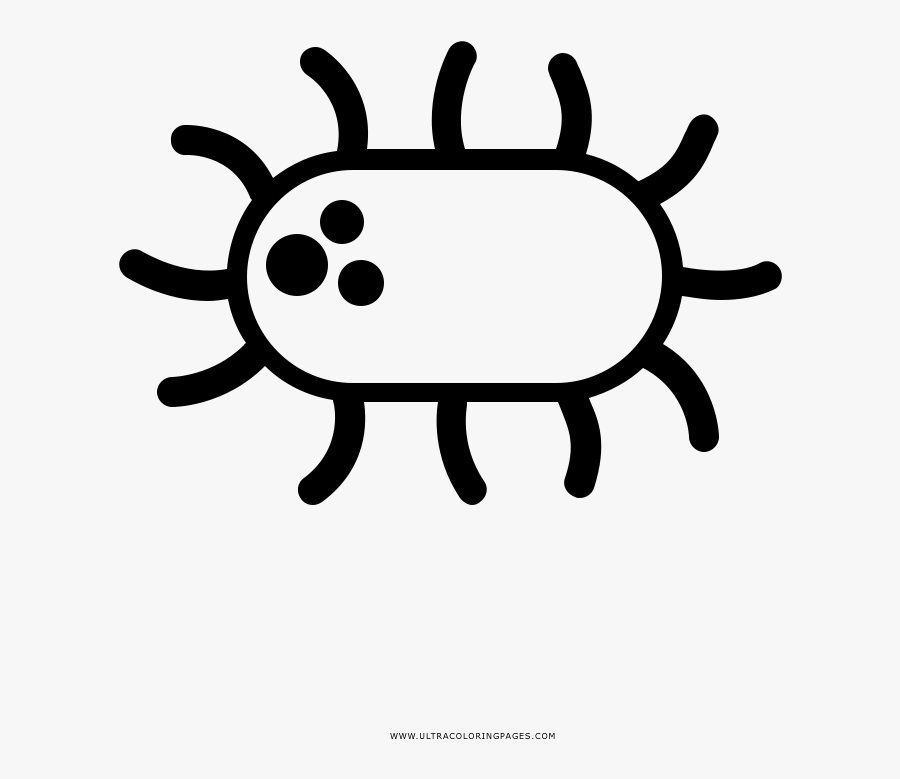 Germ Coloring Page - Cartoon, Transparent Clipart