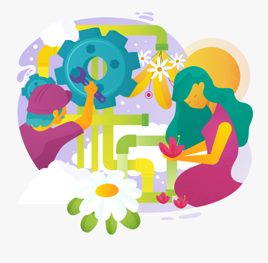 Changemanagement Square Hero - Illustration, Transparent Clipart