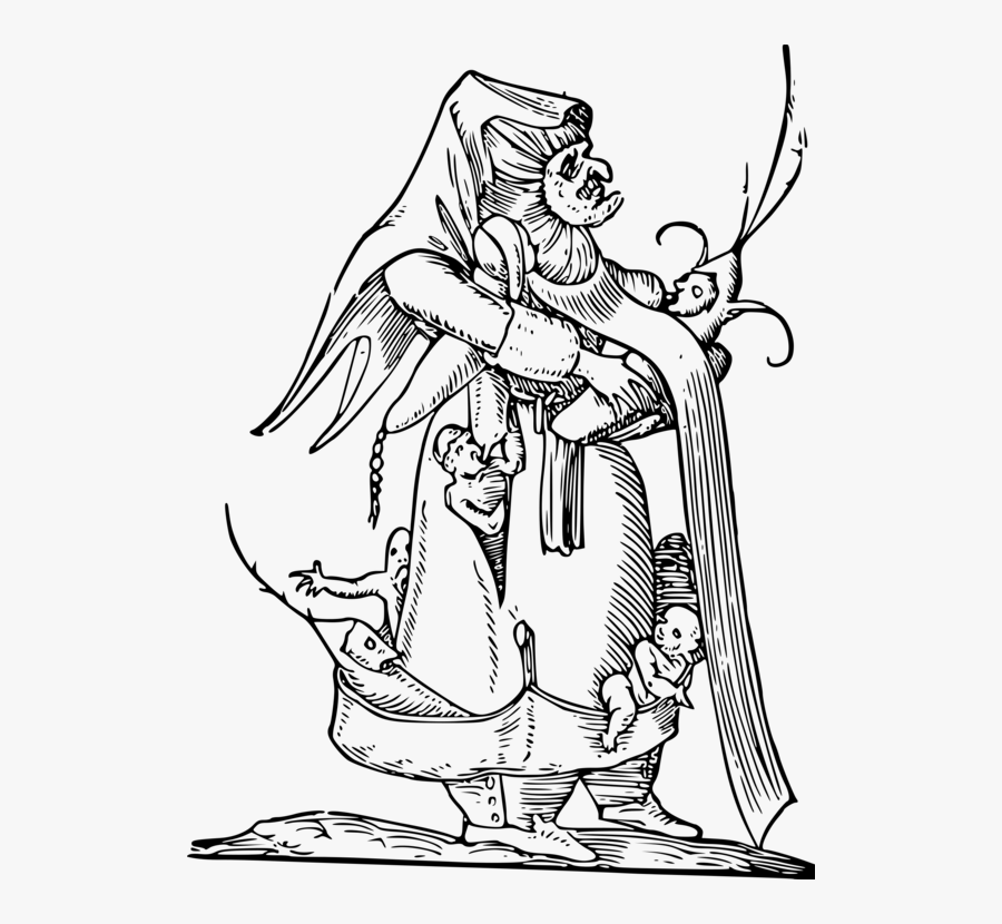 Clip Art Drawing For Free - Medieval Art Black And White, Transparent Clipart