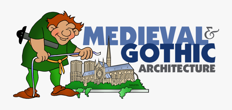 Medieval And Gothic Architecture - T Shirt Enterrement De Vie De Garçon, Transparent Clipart