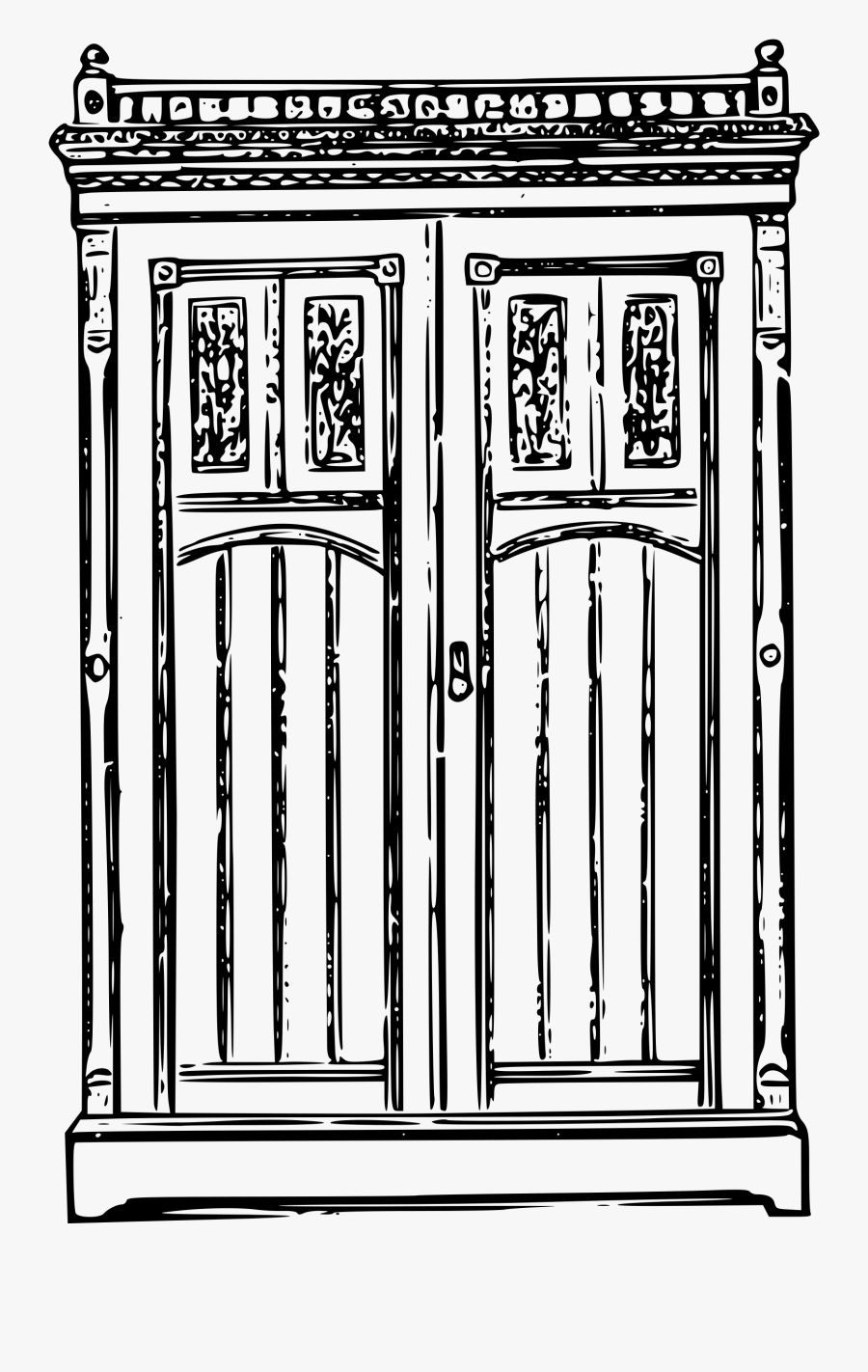 Wardrobe Clipart Black And White, Transparent Clipart