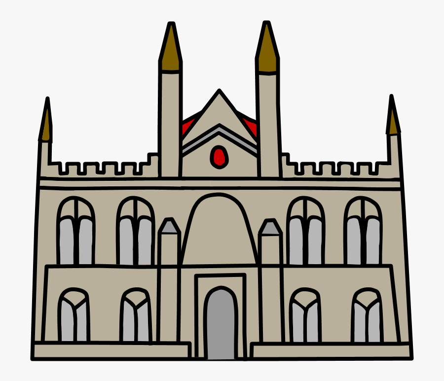 Castle, Medieval, Turrets, Brown, Gray, Red - Castle, Transparent Clipart