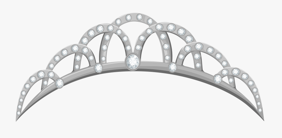 Silver Tiara Png Clipart Image - Silver Crown Clip Art, Transparent Clipart