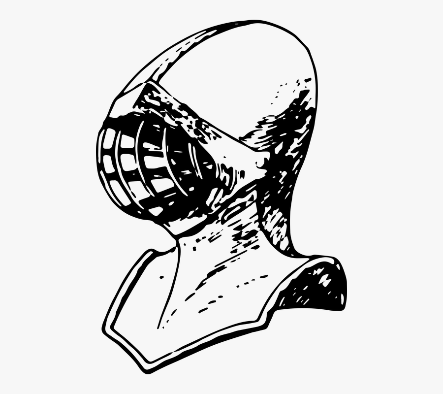Medieval, Helmet, Armor, Plated, Knight, War, Fight, Transparent Clipart