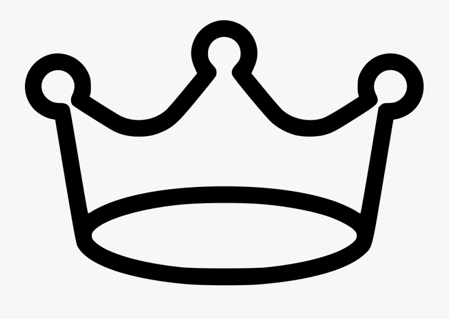 Transparent Crown Outline Clipart - Crown Icon Drawing Png, Transparent Clipart