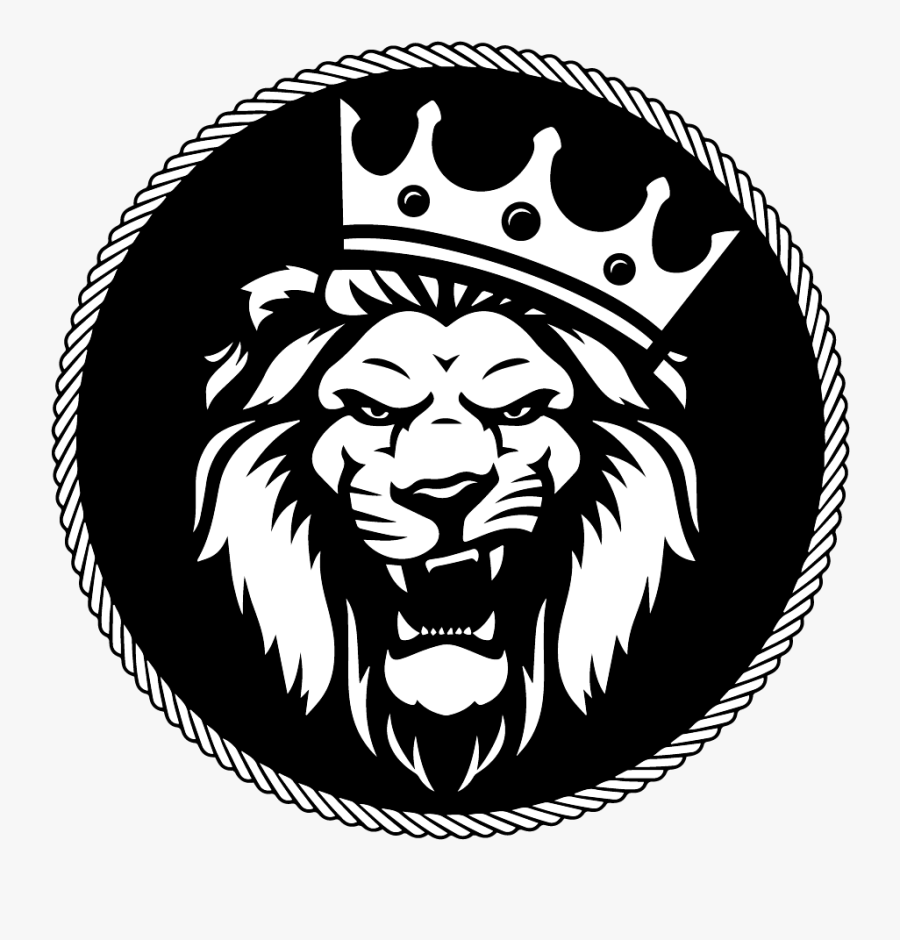 Transparent Roaring Lion Clipart Black And White - Lion Logo Png, Transparent Clipart