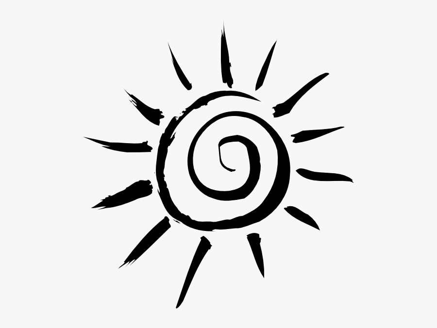 Sun Rays Clip Art Black And White, Transparent Clipart