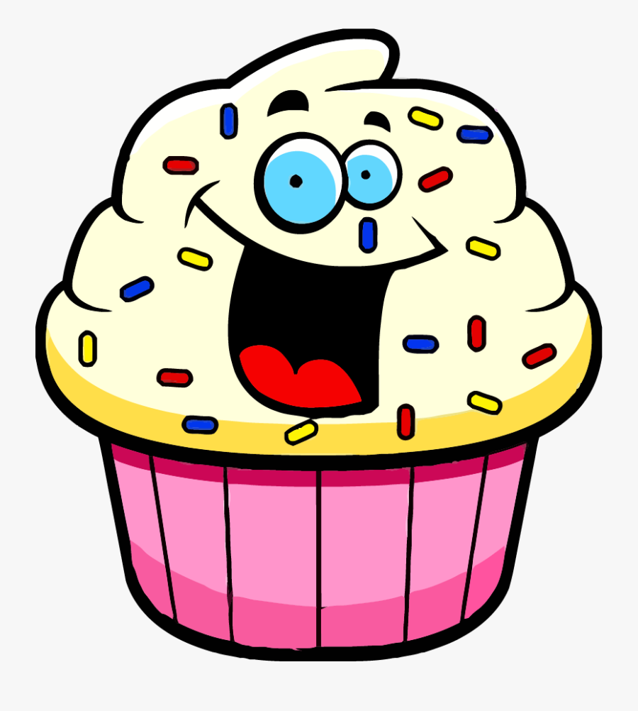 Cartoon Cupcake Clipart - Clip Art Cup Cakes Cartoon, Transparent Clipart