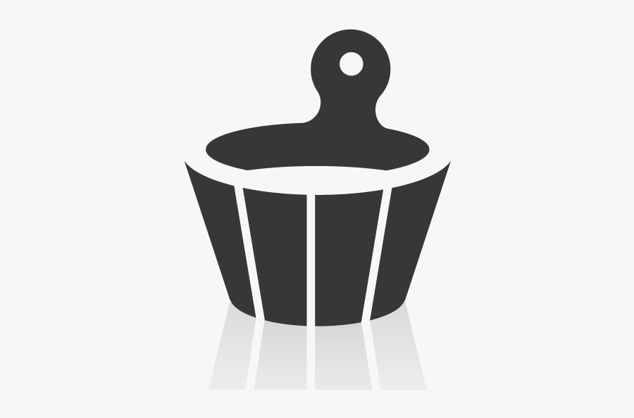Sauna Clipart Cupcake - Sauna Bucket Icon, Transparent Clipart