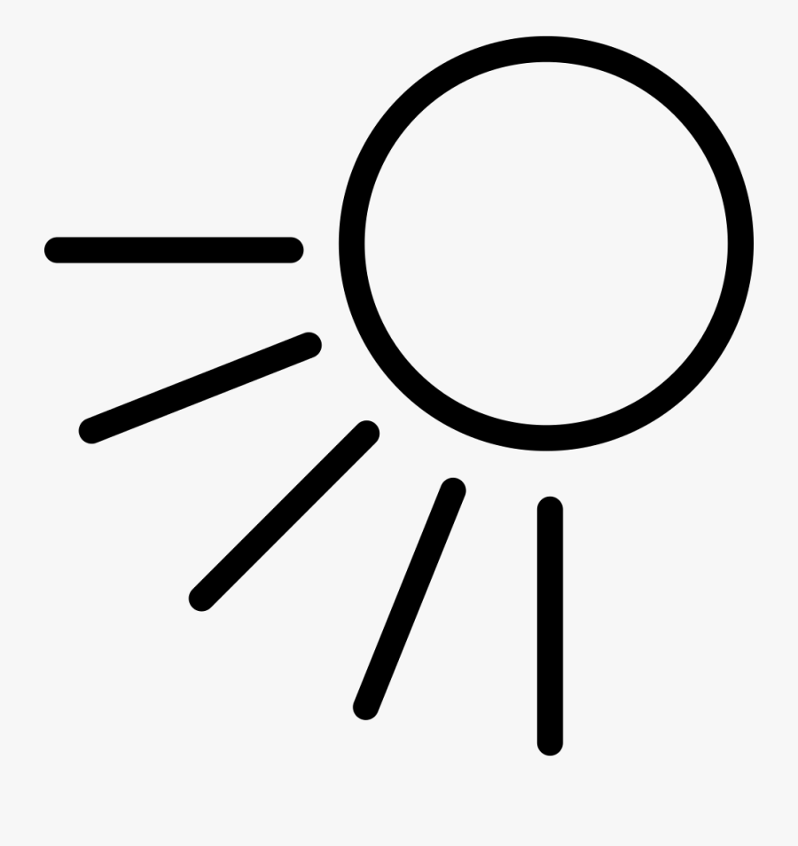 Transparent Sun Rays Png - Sun With Rays Icon, Transparent Clipart
