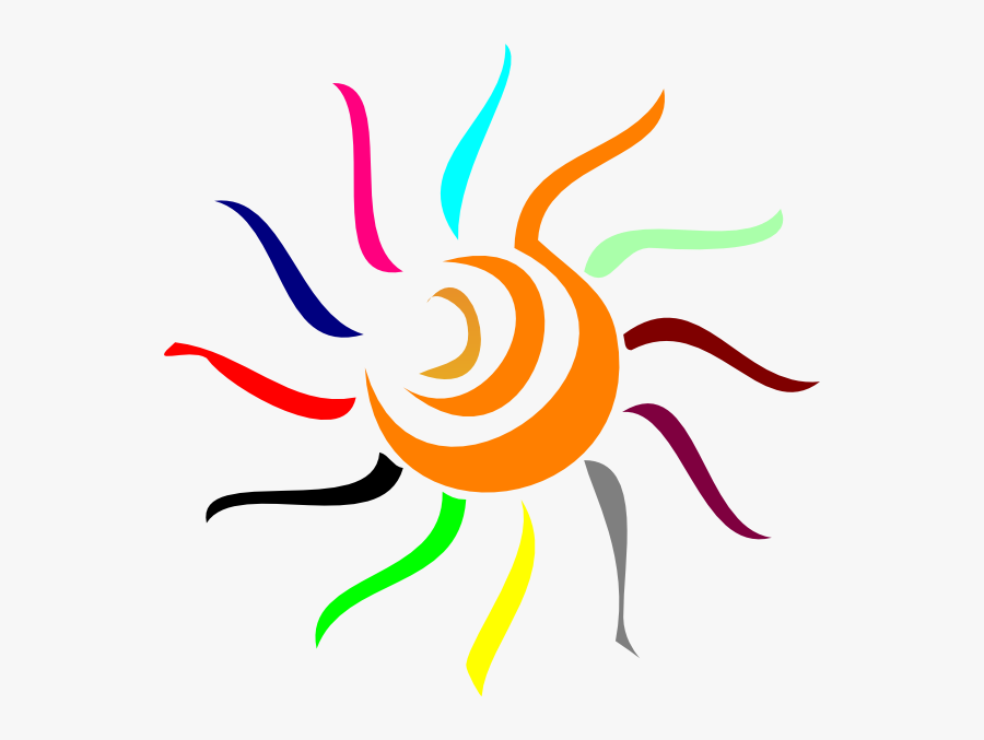 Colorful Clip Art At - Colorful Sun Clip Art, Transparent Clipart
