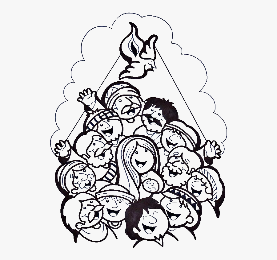 Pentecost Images Coloring, Transparent Clipart