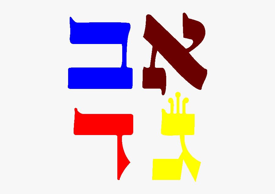 Hebrew Alphabet, Transparent Clipart