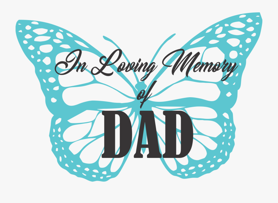 Transparent In Loving Memory Png - Butterfly Png Black And White, Transparent Clipart
