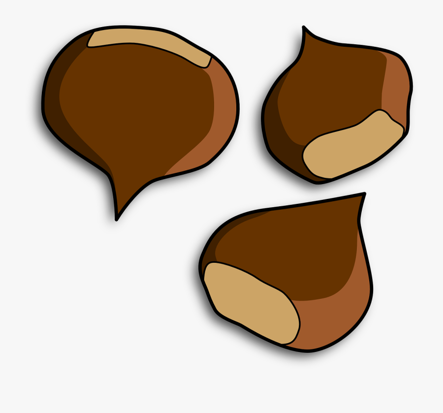 Chestnuts Conker Marron - Clipart Chestnut, Transparent Clipart