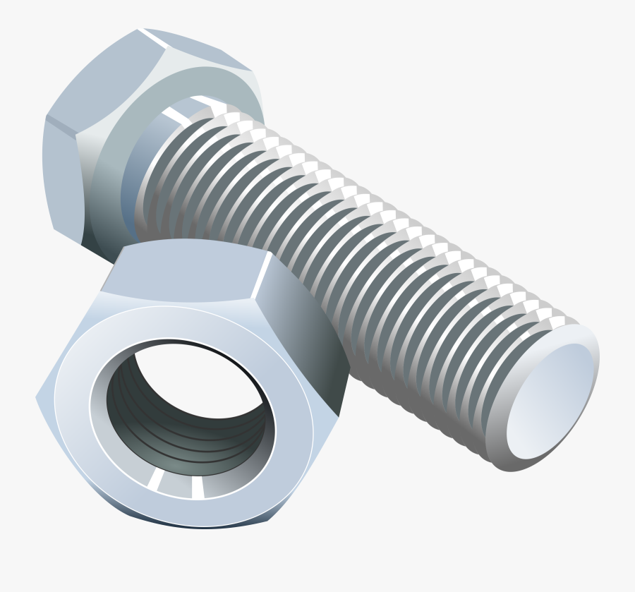 Screw Clipart Metal Screw - Bolt And Nut Png, Transparent Clipart