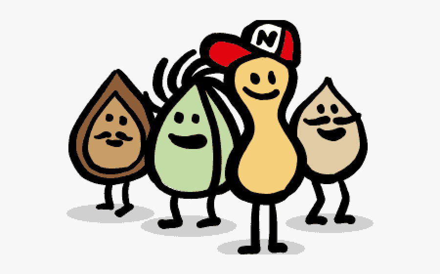 Nut Clipart Group Shell - Nuts, Transparent Clipart