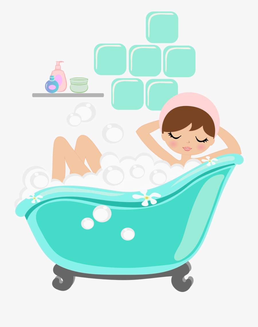 Foamy Bath Tub - Banheira Cute Png, Transparent Clipart