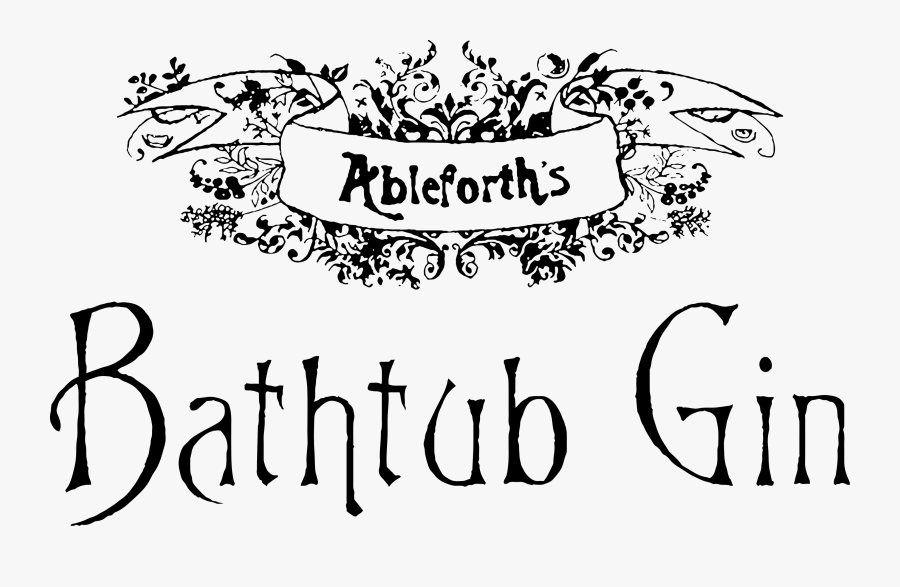 Ableforth Bathtub Gin Logo, Transparent Clipart