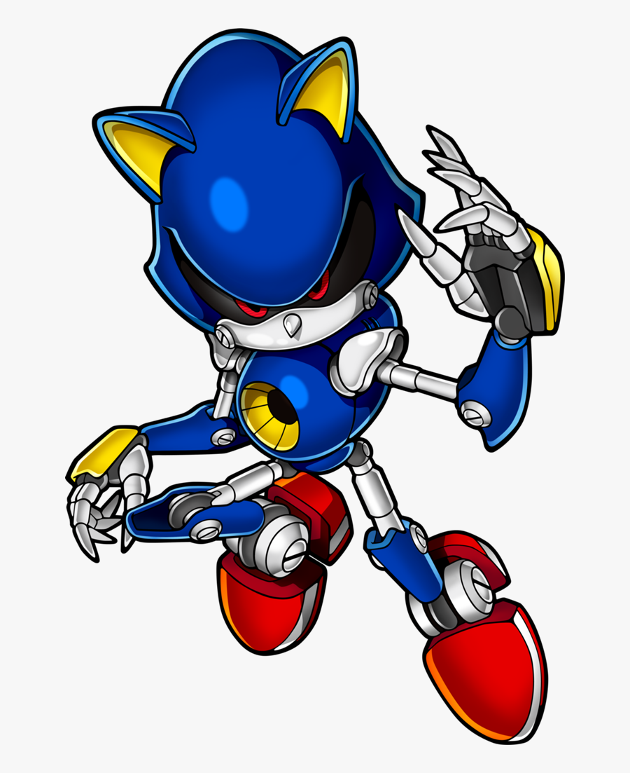 Transparent Sonic Clipart - Metal Sonic, Transparent Clipart