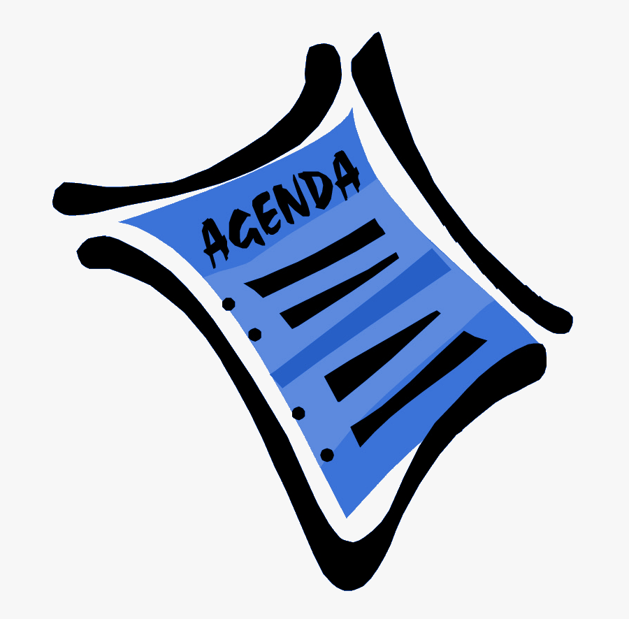 Agenda - Agenda Items, Transparent Clipart