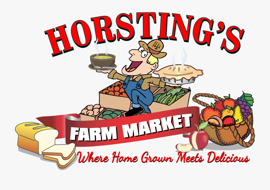Farmers Market Cartoon, Transparent Clipart