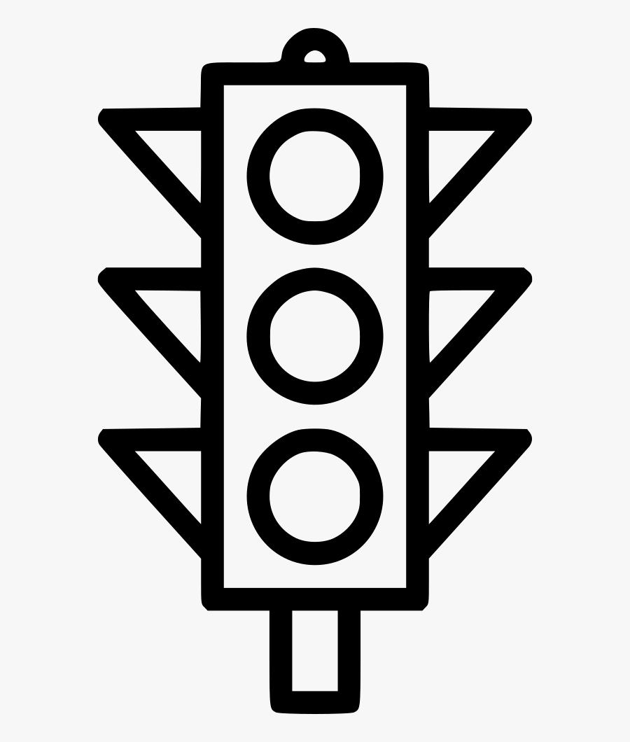 Transparent Traffic Light Icon Png - Traffic Light Black And White, Transparent Clipart