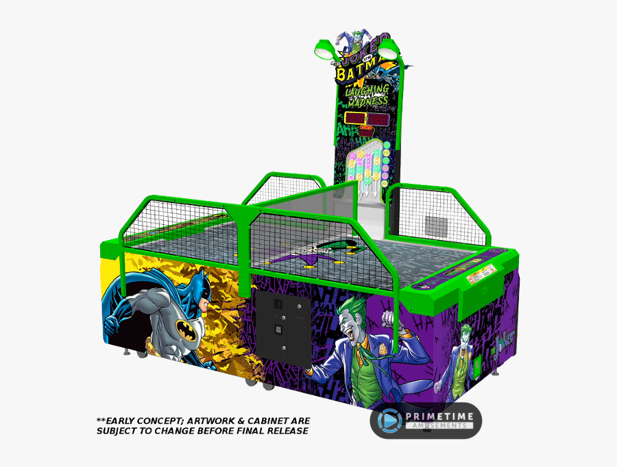 Laughing Madness Slimline By Bandai Namco Amusements - Batman Vs Joker Laughing Madness Air Hockey, Transparent Clipart