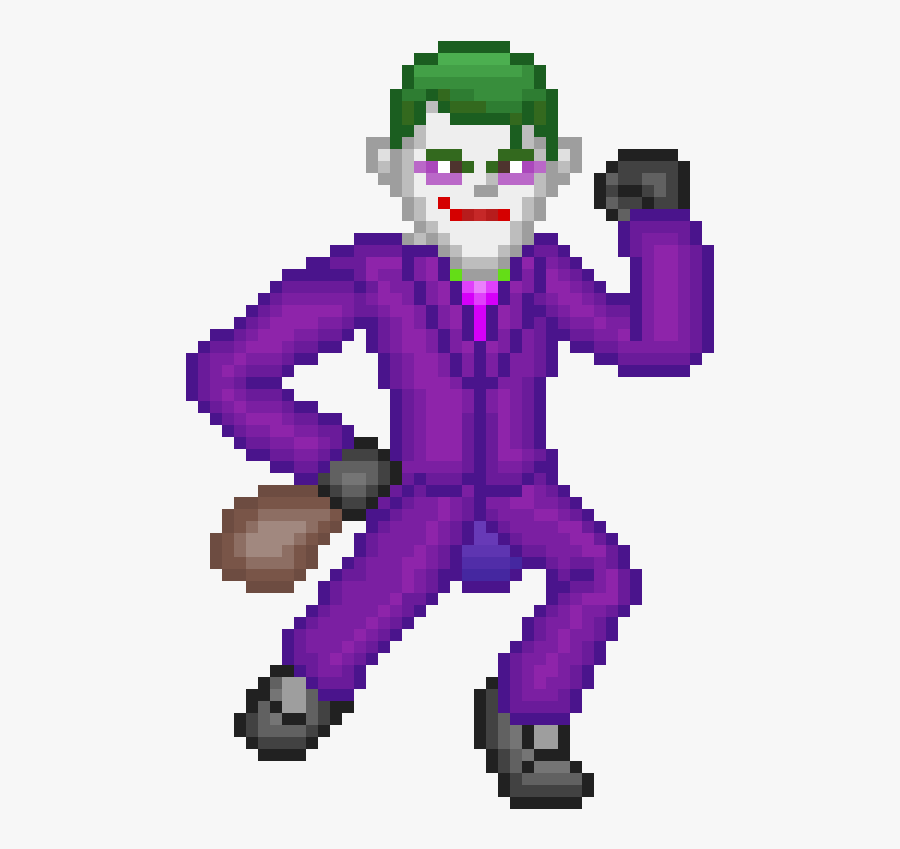 Joker Pixel Png, Transparent Clipart