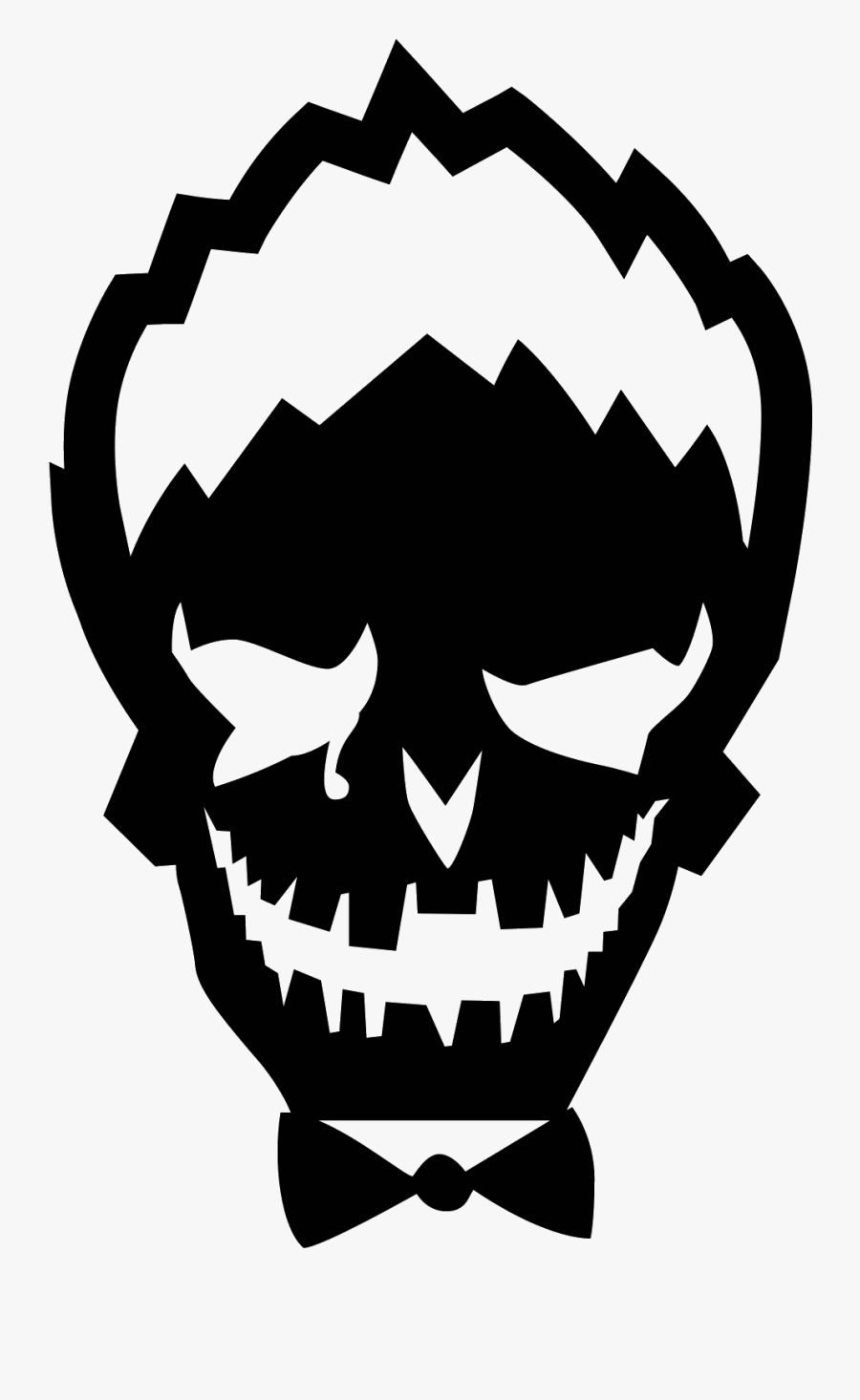 Clipart Skull Joker - Joker Suicide Squad Symbol, Transparent Clipart