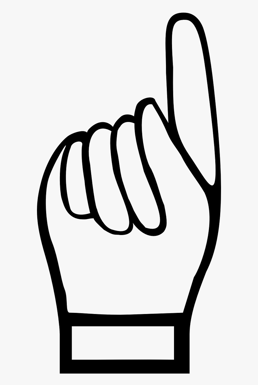 Index Finger Pointing Pointer - Pointer Finger Clipart, Transparent Clipart