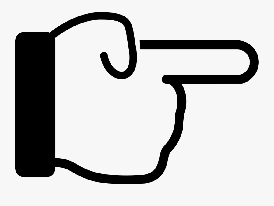 Finger Pointing Icon Png Clip Art Freeuse - Finger Icon Png Right, Transparent Clipart