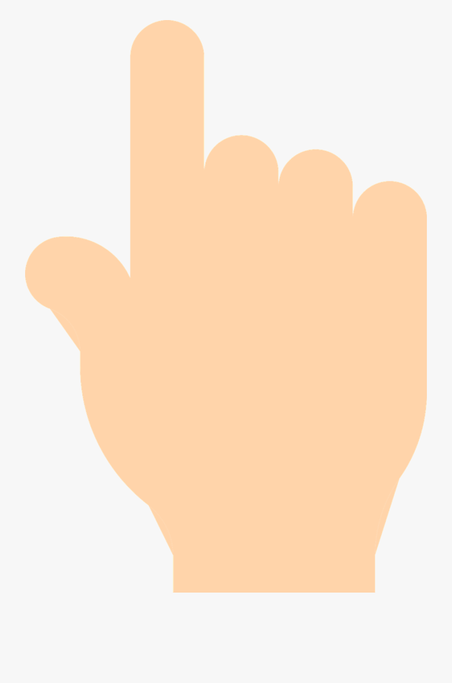 Hand, Pointing, Finger, Signal, Pink - Gambar Animasi Tangan Menunjuk, Transparent Clipart