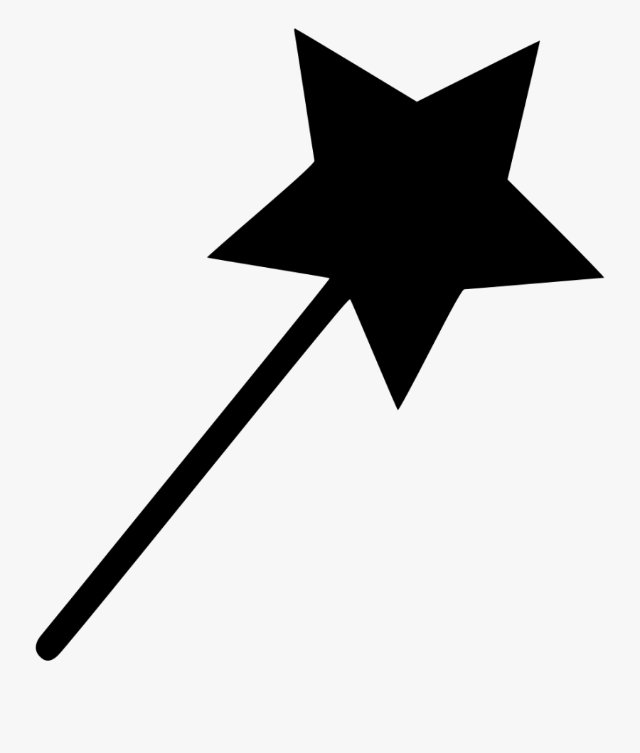 Line,clip Art,black And White Wand , Free Transparent Clipart