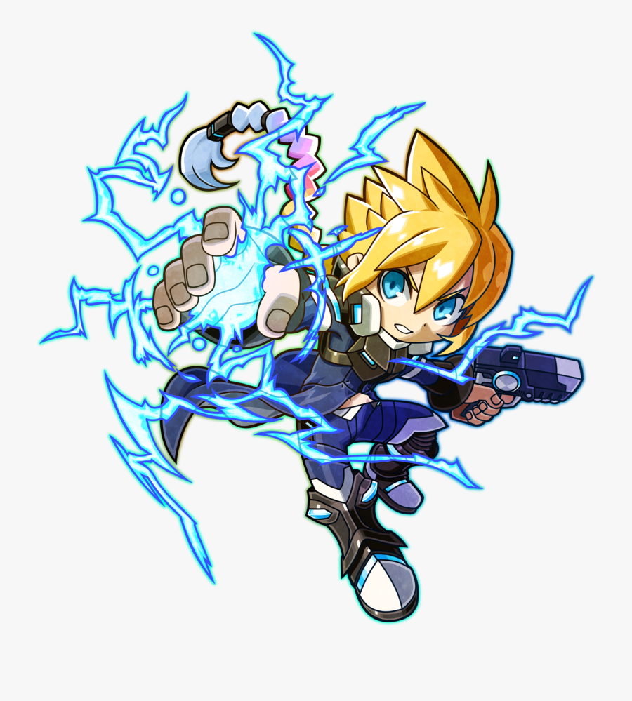 Mighty Gunvolt Burst Gunvolt, Transparent Clipart