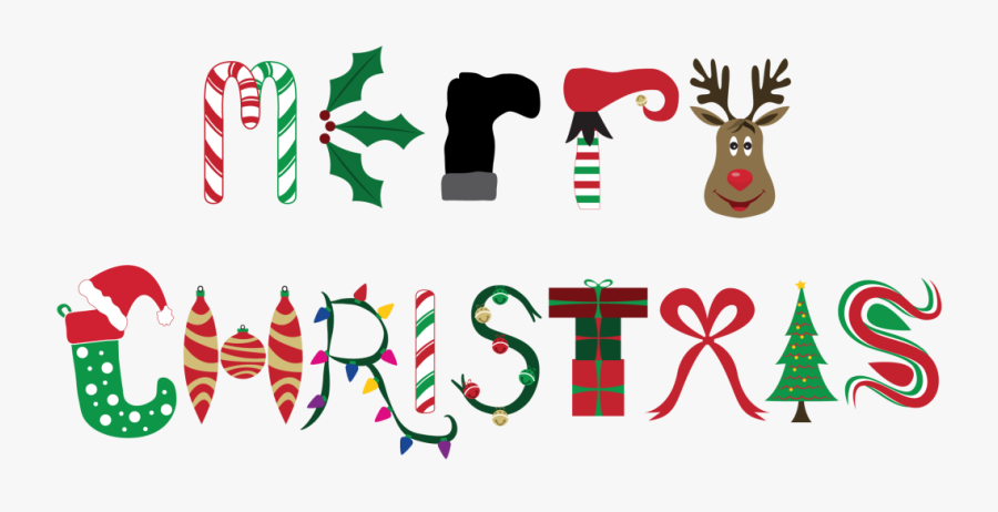 Christmas-merry - Christmas Words, Transparent Clipart