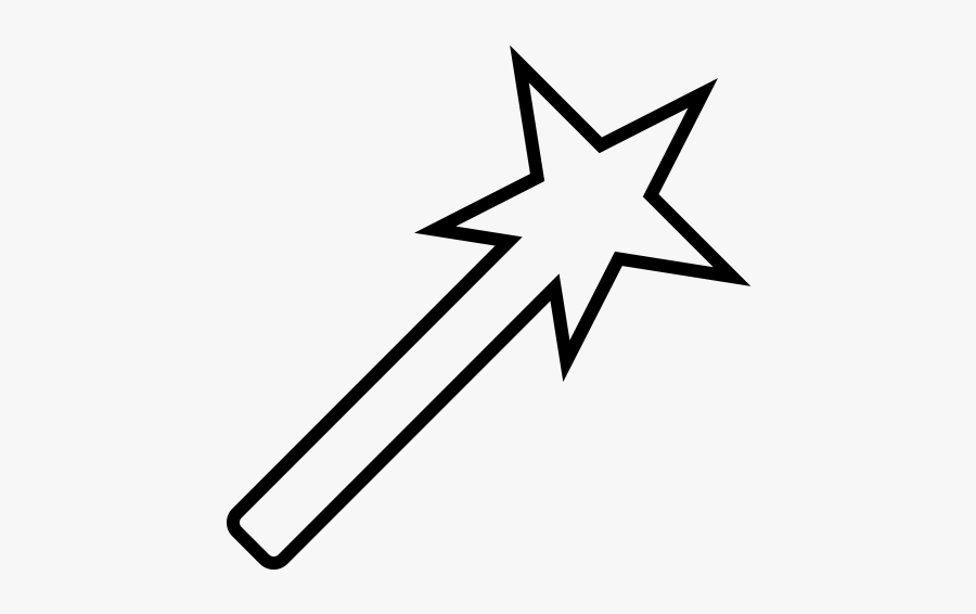 Magic Wand Rubber Stamp"
 Class="lazyload Lazyload - Imagen De Varita Magica Para Colorear, Transparent Clipart