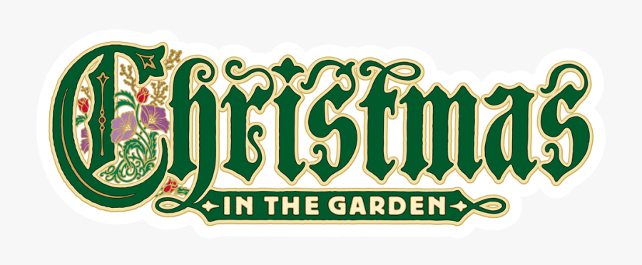 Christmas Garden Logo, Transparent Clipart
