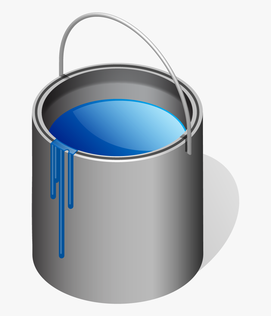 Clipart Of Paint, Tin And Blue Can - Circle, Transparent Clipart