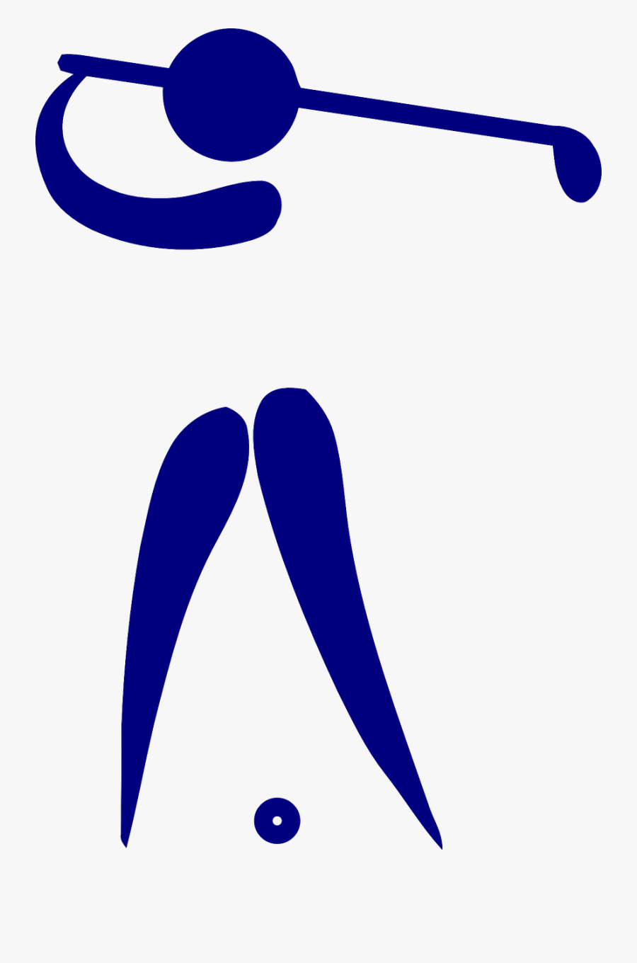 Golf Pictogram, Transparent Clipart