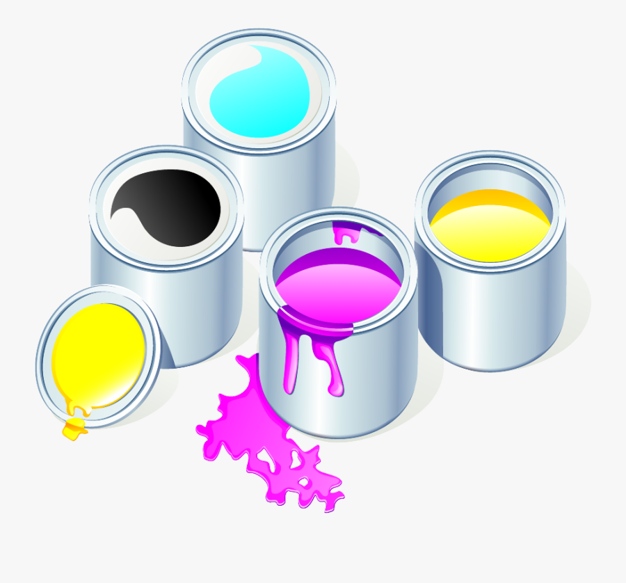 Commercial Print Services - Color Cans Png, Transparent Clipart