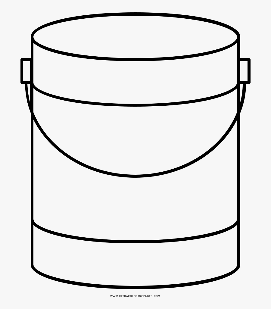 Paint Can Coloring Page - Barattolo Disegno, Transparent Clipart