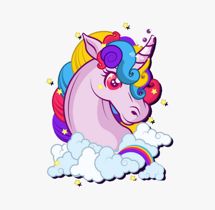 #kawaii #unicorn #horse #fantasy #head - รูป การ์ตูน ยู นิ คอร์น, Transparent Clipart