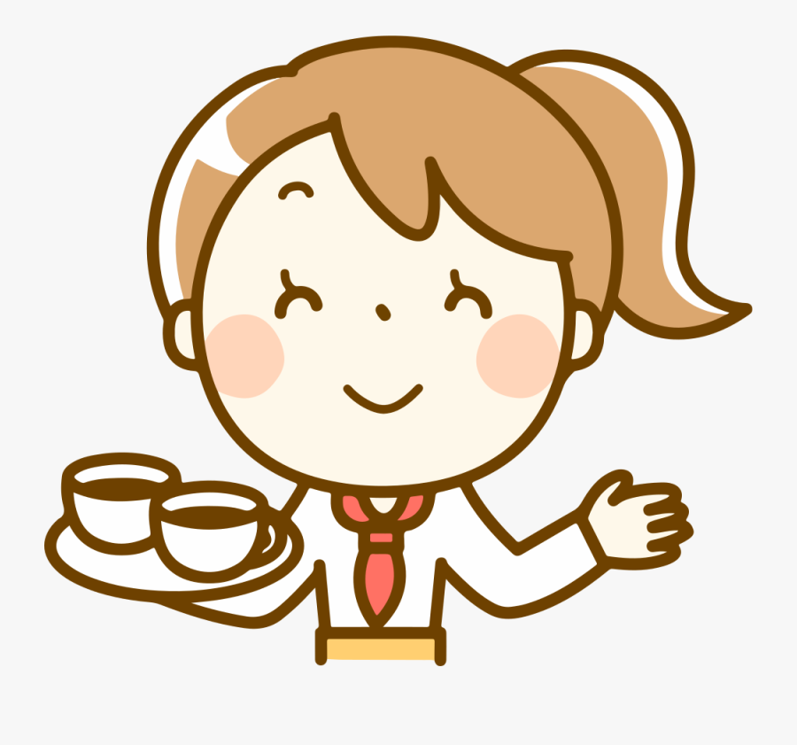 Cafe Server - Washing The Dishes Clipart, Transparent Clipart