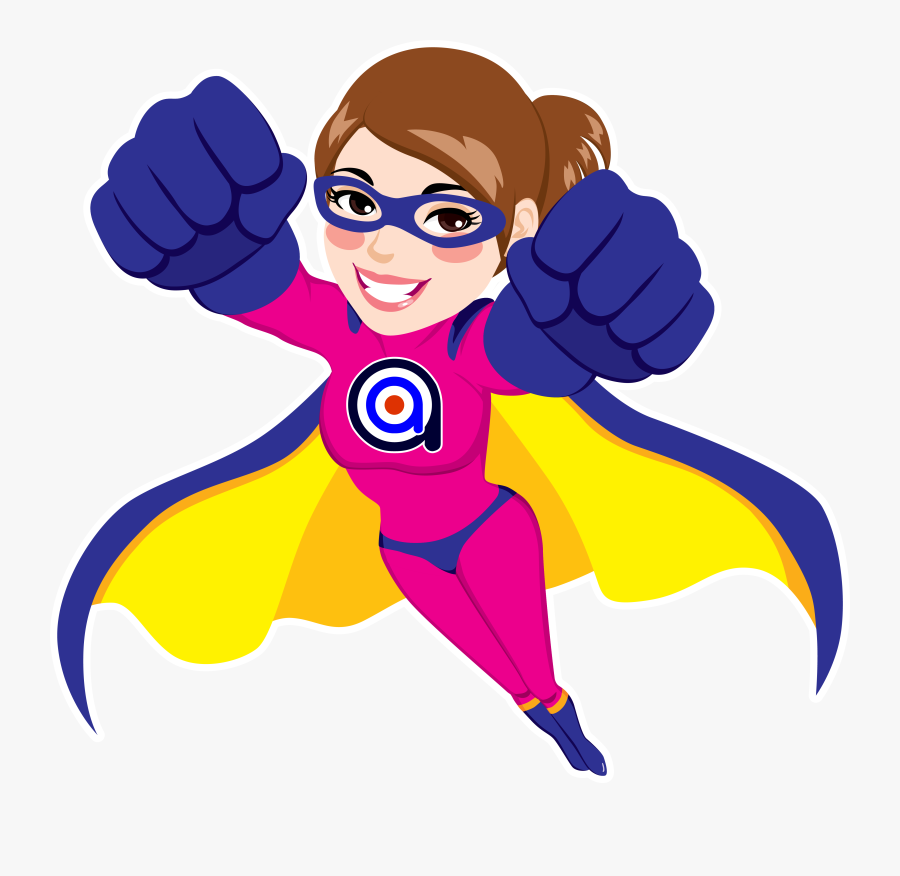 Avatar Superwomen Clipart , Png Download - Female Flying Superhero Cartoon, Transparent Clipart