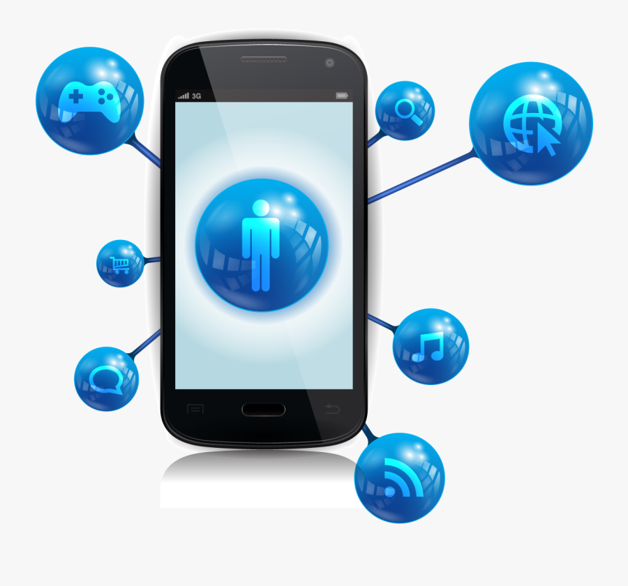 Smartphone Internet Mobile App - Internet Mobile Png, Transparent Clipart