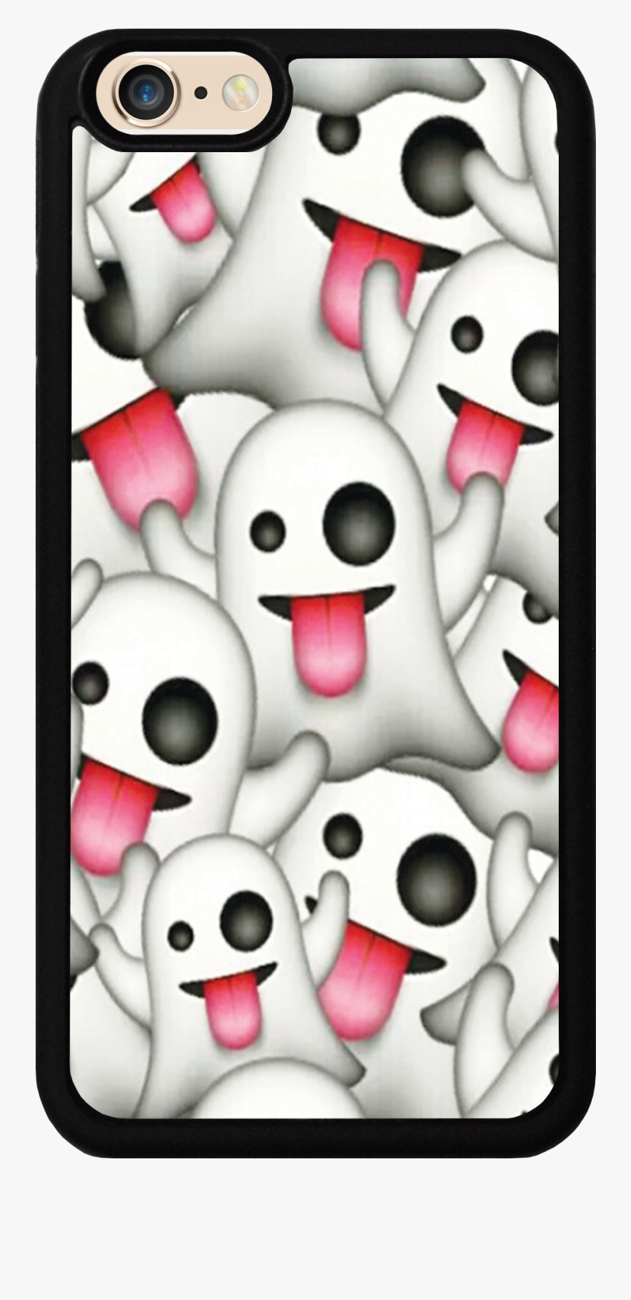 Ghost Emoji Case - Apple Ghost Emoji Background, Transparent Clipart