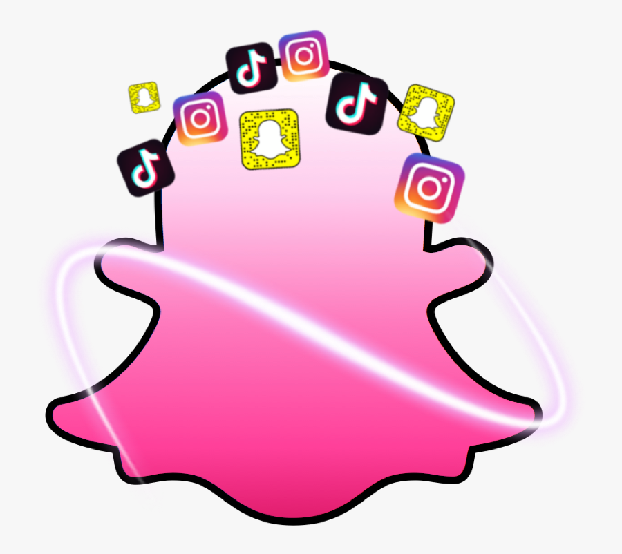 #snapchat #snap #intagram #tiktok #cellphone - Snapchat Pink Snap Logo , Free Transparent ...