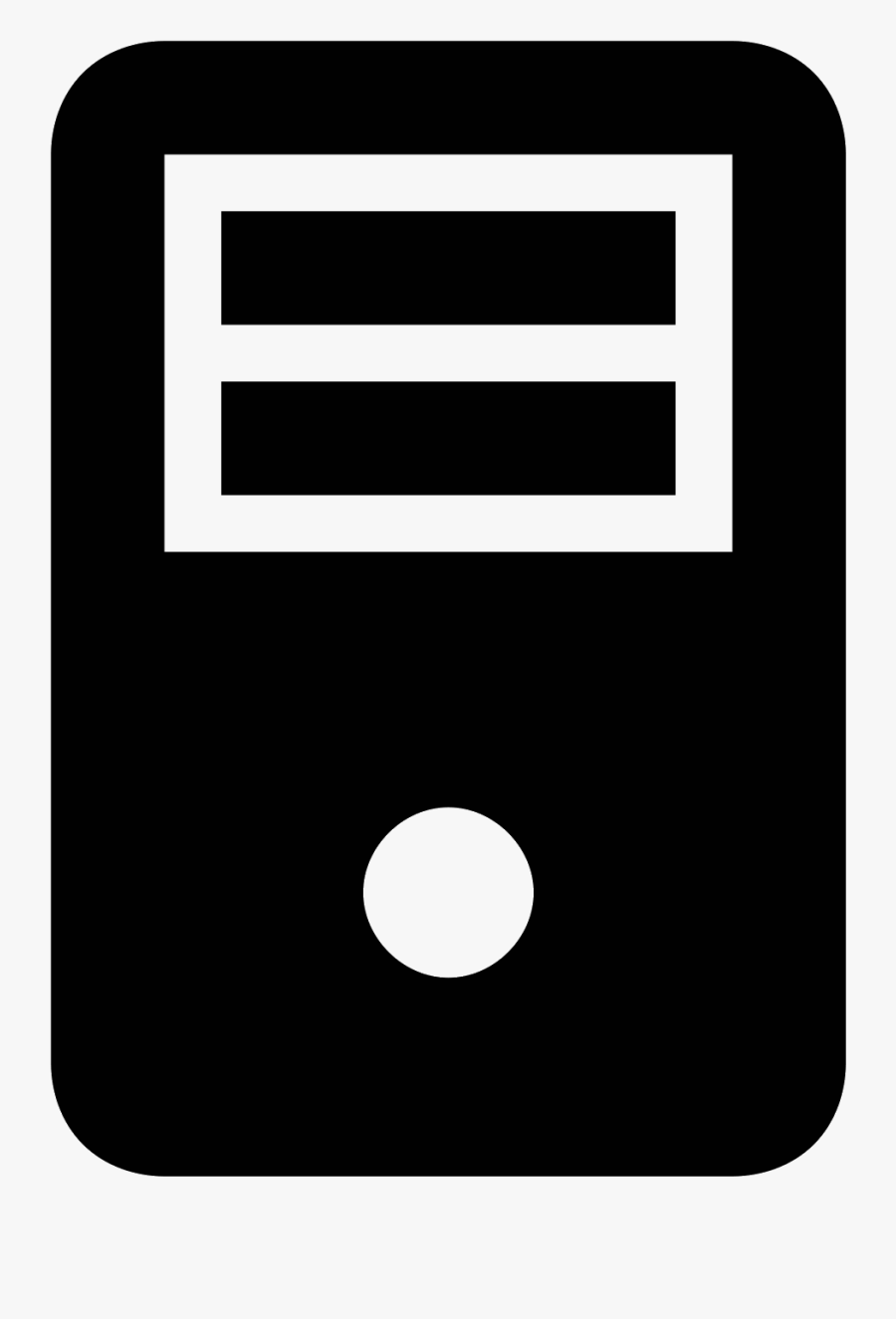 Clipart Reverse White Apple - Server Icon, Transparent Clipart